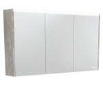 Fie LED Mirror Cabinet with Industrial Side Panels 1200